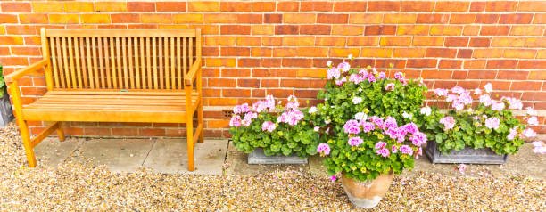 wooden garden bench