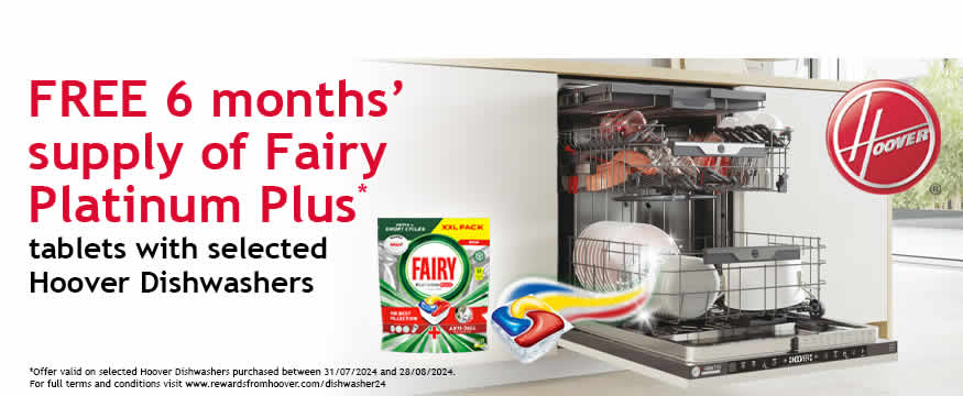 free fairy dishwasher tablets