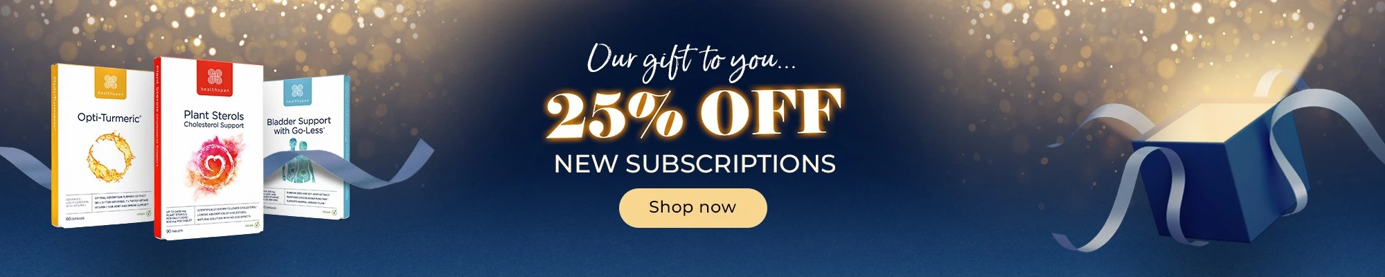 healthspan 25 off new subscriptions